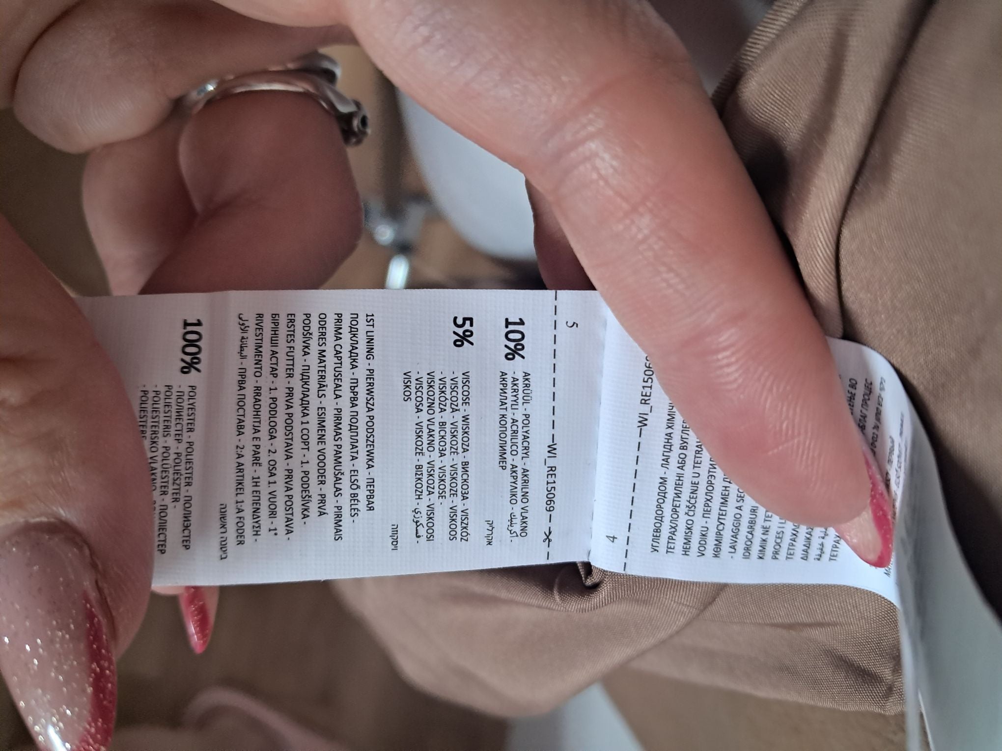 Płaszcz Bosmanka Damska z Domieszką Wełny Reserved - Rozmiar M