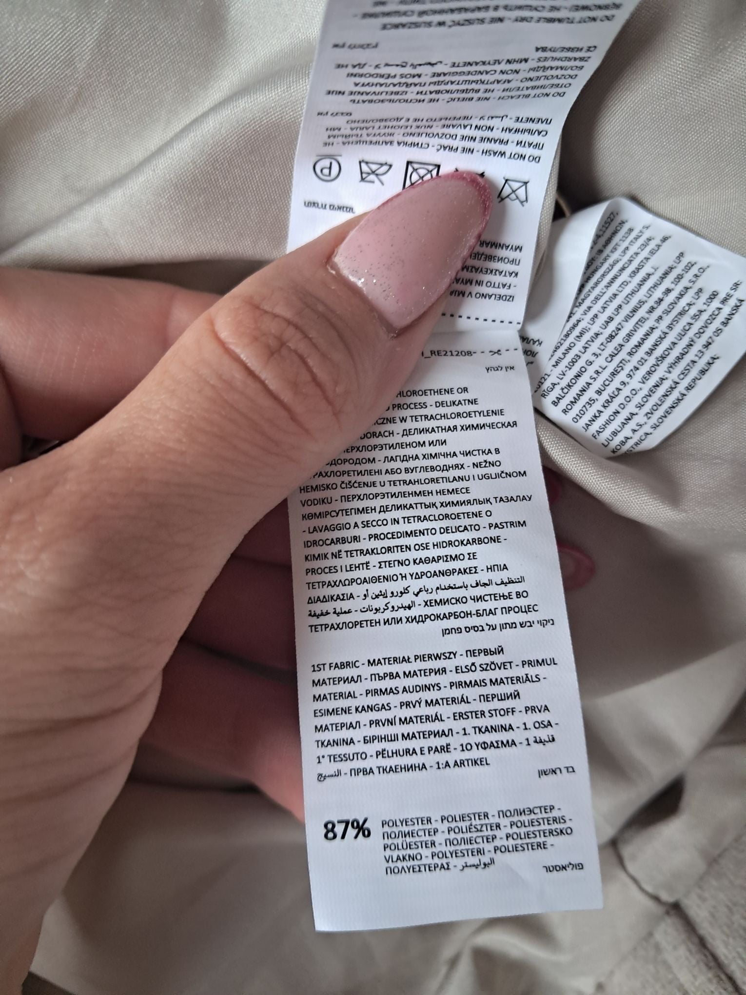 Płaszcz Dwurzędowy z Wełną Reserved XS - Nowy z Metką (Przybrudzenie)